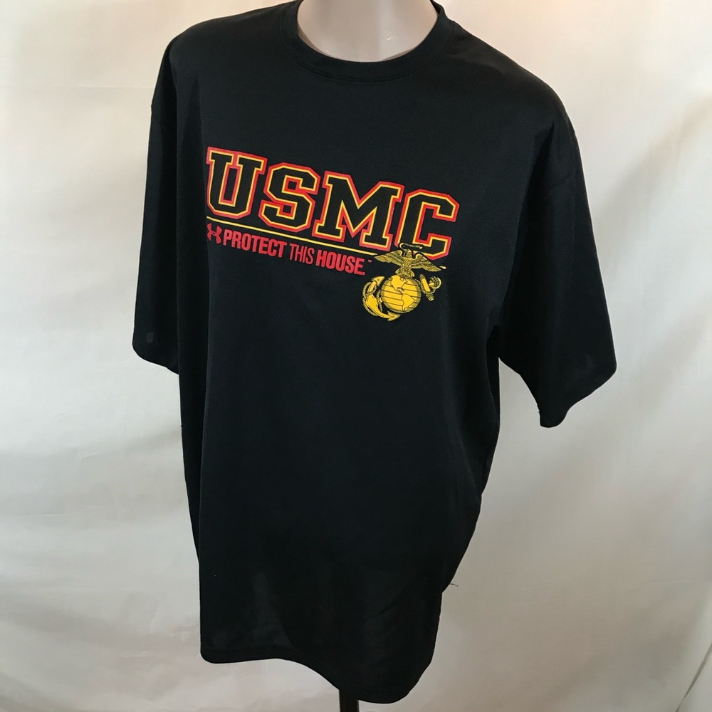 Under Armour Black USMC T-Shirt